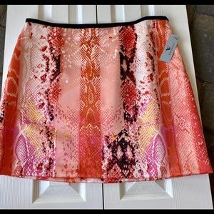 NWT Snake Skin Print Short Skirt Size 16 Stretch Lined Worthington Plus